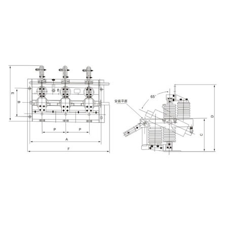 Disconnecting Switch Isolation Switch GN30-12(D) series rotary type indoor HV  From Jucro Electric