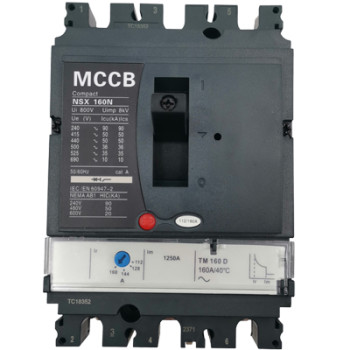 Moulded Case Circuit Breaker JCNSX160NT 100A MCCB Thermal magnetic Type from HUBEI JUCRO ElECTRIC
