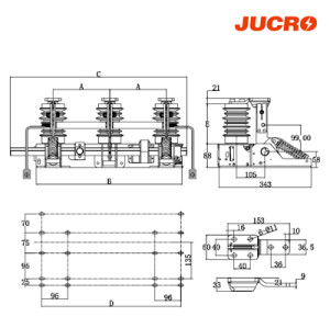 JN15-D-12/31.5 Indoor High voltage Electric Motorized Earthing switch Grounding switch  from JUCRO