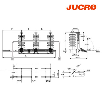 JN22B-40.5/31.5 Indoor high voltage  AC grounding switch earthing switch  from JUCRO Electric