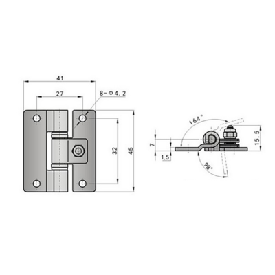 JUCRO hinge JH043A-1