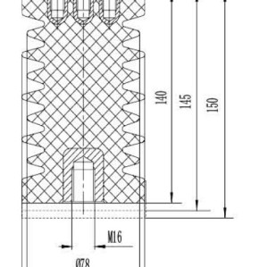 Insulator JYZ-10Q/85*140 (145, 150) for high voltage switchgear use from JUCRO Electric