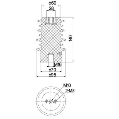 Sensor CGQ-10Q/95*140 for high voltage switchgear use from JUCRO Electric