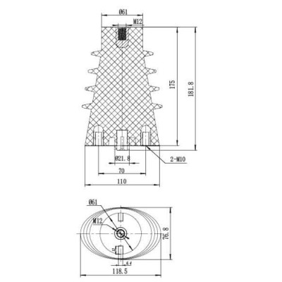 Sensor CGQ-10Q/118*175 for high voltage switchgear use from JUCRO Electric