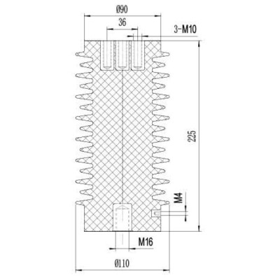 Sensor CGQ-24Q/110*225 for high voltage switchgear use from JUCRO Electric