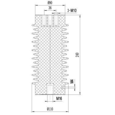 Sensor CGQ-24Q/110*240 for high voltage switchgear use from JUCRO Electric