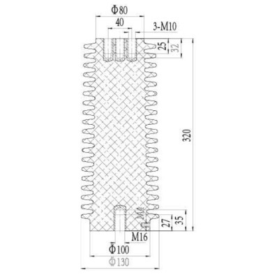 Sensor CGQ-35Q/130*320 for high voltage switchgear use from JUCRO Electric