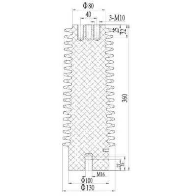 Sensor CGQ-35Q/130*360 for high voltage switchgear use from JUCRO Electric