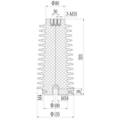 Sensor CGQ-35Q/155*320 for high voltage switchgear use from JUCRO Electric