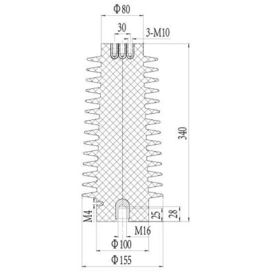 Sensor CGQ-35Q/155*340 for high voltage switchgear use from JUCRO Electric