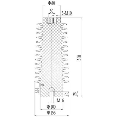 Sensor CGQ-35Q/155*360 for high voltage switchgear use from JUCRO Electric