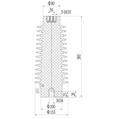 Sensor CGQ-35Q/155*380 for high voltage switchgear use from JUCRO Electric