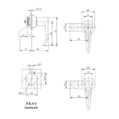 MS303-1  Handle lock for Low voltage switchgear accessories  from JUCRO Electric