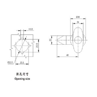 MS302-1    Handle lock for Low voltage switchgear accessories  from JUCRO Electric