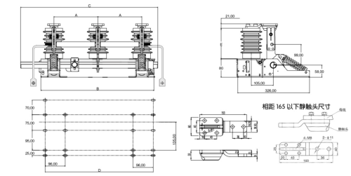 JN15 12KV  31.5KA 210mm indoor high voltage AC grounding switch for switchgear from JUCRO Electric