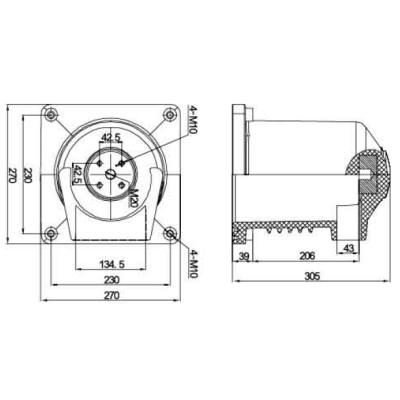 Contact box  CTH-10Q/270 for high voltage switchgear use from JUCRO Electric