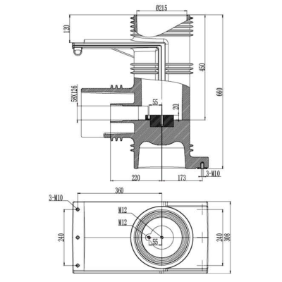 Contact box  CTH-35Q/6601 for high voltage switchgear use from JUCRO Electric