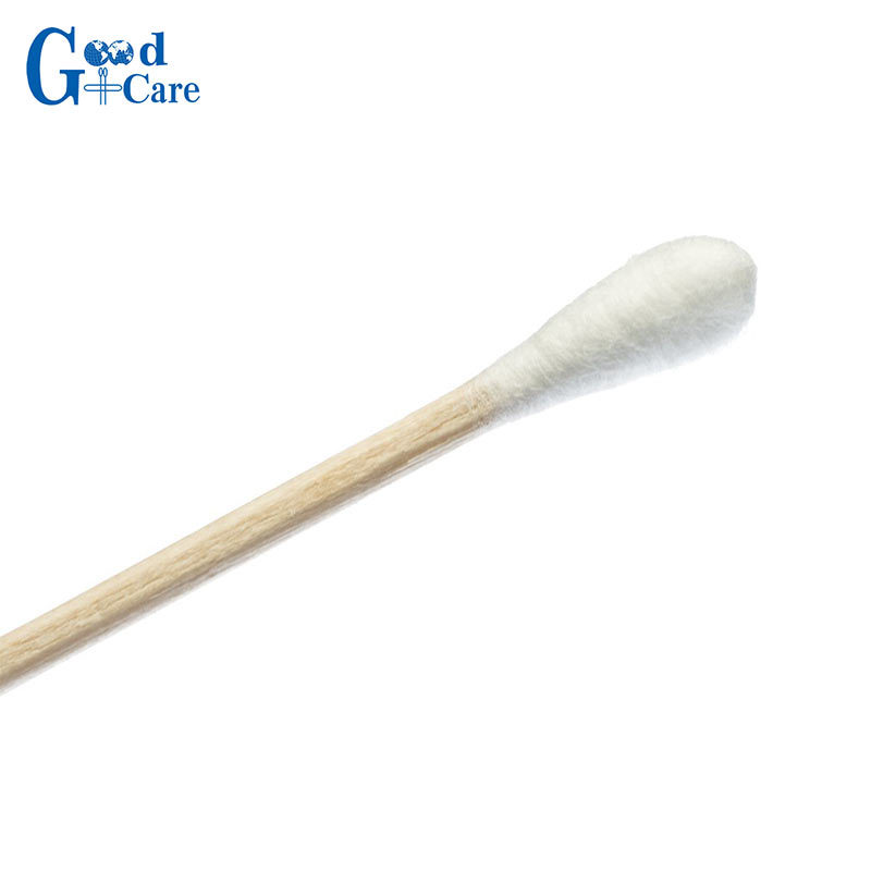 Polyester Tipped Applicator Wooden/PP Shaft Non-sterile/Sterile Disposable Cotton Swab 