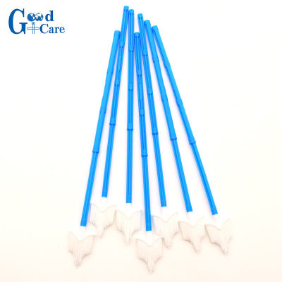 Sterile Cervix Brush Scraper Non-sterile Cytology Brush Soft Flexible Brush Polyethylene Handle