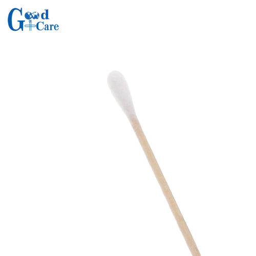 Sterile Cotton Tipped Applicator Wooden Shaft Cotton Swab Non-Sterile Disposable Cotton swab