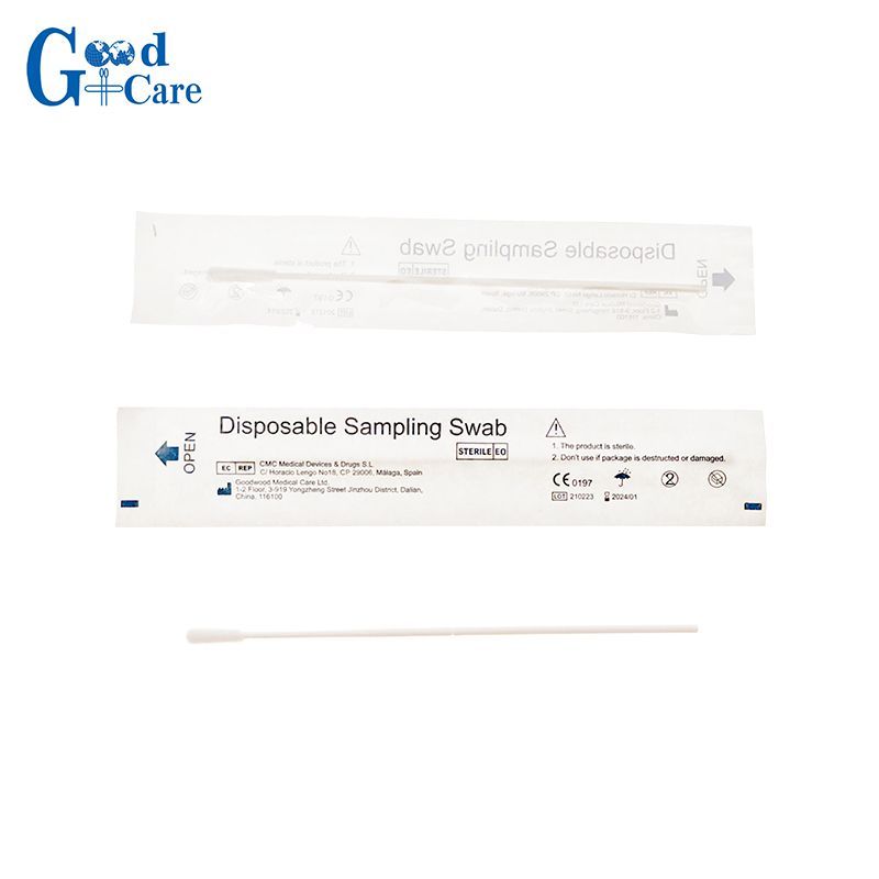 Nylon Head PP Rod Oropharyngeal Swab Sterile Flocked Oropharynx Swab ...