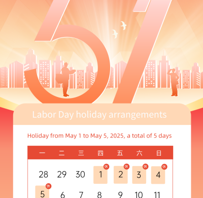 May 1 International Labor Day Closure Notice