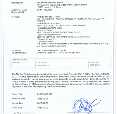 EU Certificate