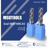 High Precision Square Carbide End Mill Cutter 4 Flute HRC45 AlTIN