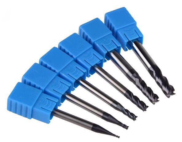 General Purpose Milling Cutters Altin Coated 4 Flute Flat End Mill sets HRC45