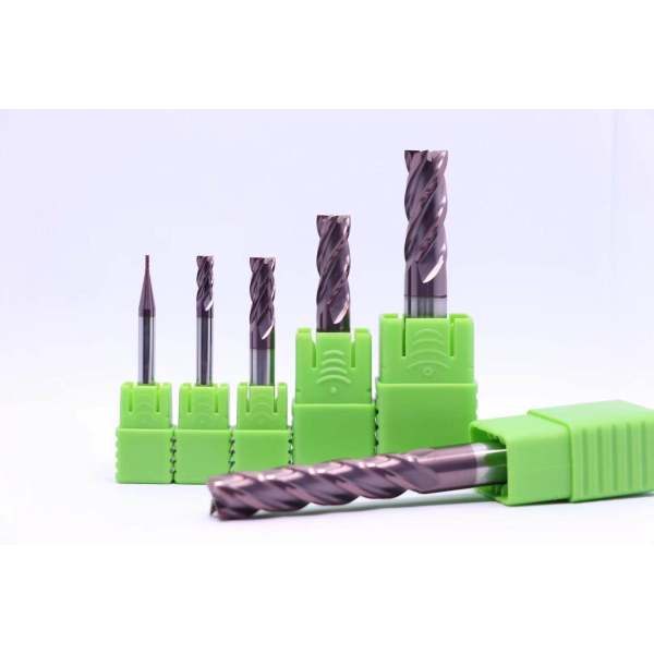 Solid Carbide End Mill Sets 4 Flute HRC55 Coated TialCrN