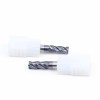 High Hardness Solid Carbide End Mills HRC60 NACO Black Coated 4F Flattened