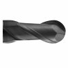 Carbide Ball Nose End Mill - Micro Grain Carbide End Mill for Alloy Steels/Hardened Steels - 2 Flute