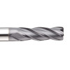 MSUTOOLS Tungsten Carbide Corner Rounding End Mill 4 Flute R0.5/R1/R2