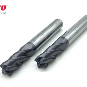 Square End Mills Carbide 4 Flute China CNC End Mill Cutters Manufacturer