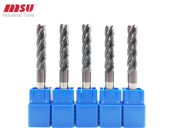 Square End Mills Carbide 4 Flute China CNC End Mill Cutters Manufacturer