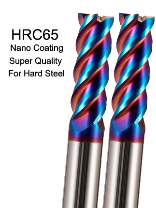 HRC65 - 4 Flute Square Carbide End Mills