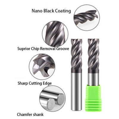 HRC60 -4 Flute Carbide Square End Mill