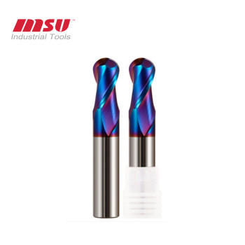 HRC65 - 2 Flut Carbide Ball Nose End Mill