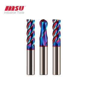Carbide End Mill HRC65 Nano Coating For Stainless Steel