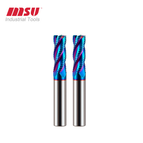 Carbide End Mill HRC65 Nano Coating For Stainless Steel