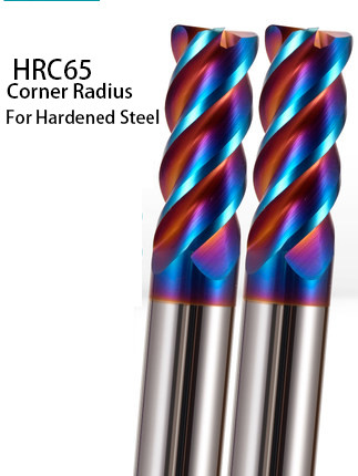 HRC65- Carbide Corner Radius End Mill