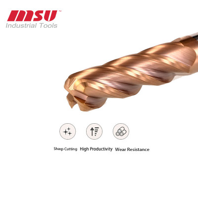 HRC55- Carbide Corner Radius End Mill