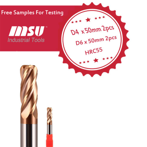 HRC55- Carbide Corner Radius End Mill