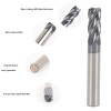 MSU HRC60 Nano Black Coated Radius End Mill
