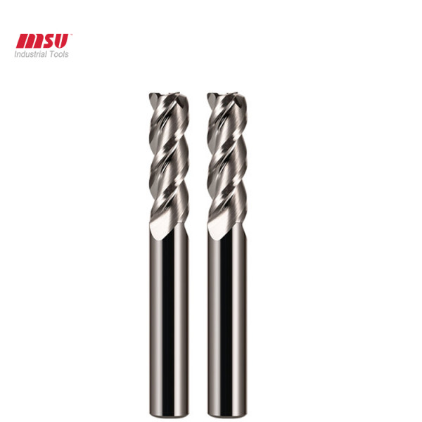 3 Flute Square Carbide End Mill For Alloy Aluminum
