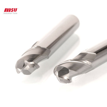 2 Flute Carbide Ball Nose End Mill Bits For Aluminum