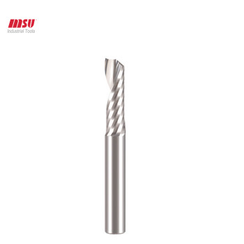 MSU Single Flute End Mill For Wood Mdf Plastic Acrylic -Square -Upcut