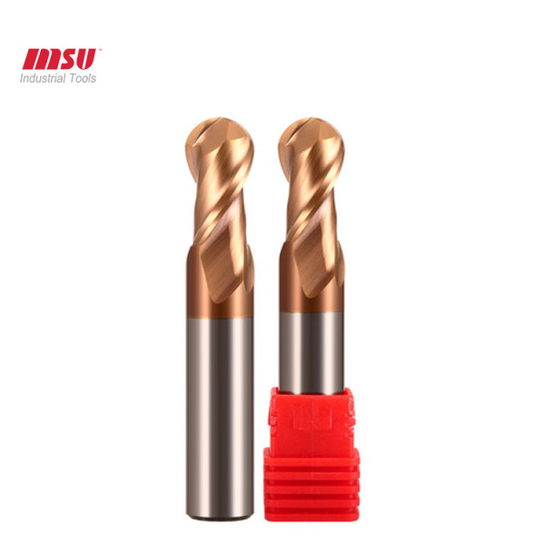 High Precision 2 Flute Carbide Ball Nose End Mill For Steel