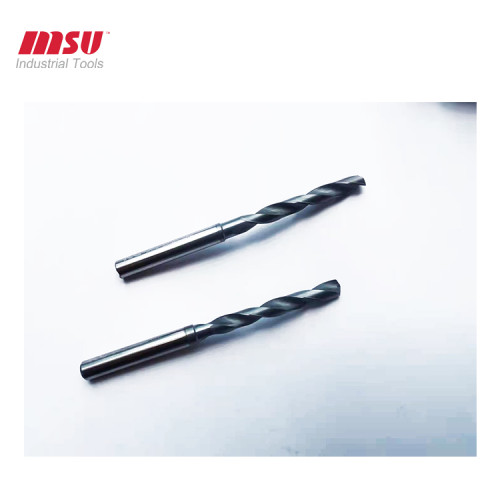 High Efficiency Solid External  Carbide Drill Bit For Metal Hole Drilling AlTiN Coating