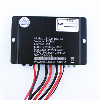 LS102460LPLI 10A 12/24VDC Solar Charge Controller with built-in LED driver